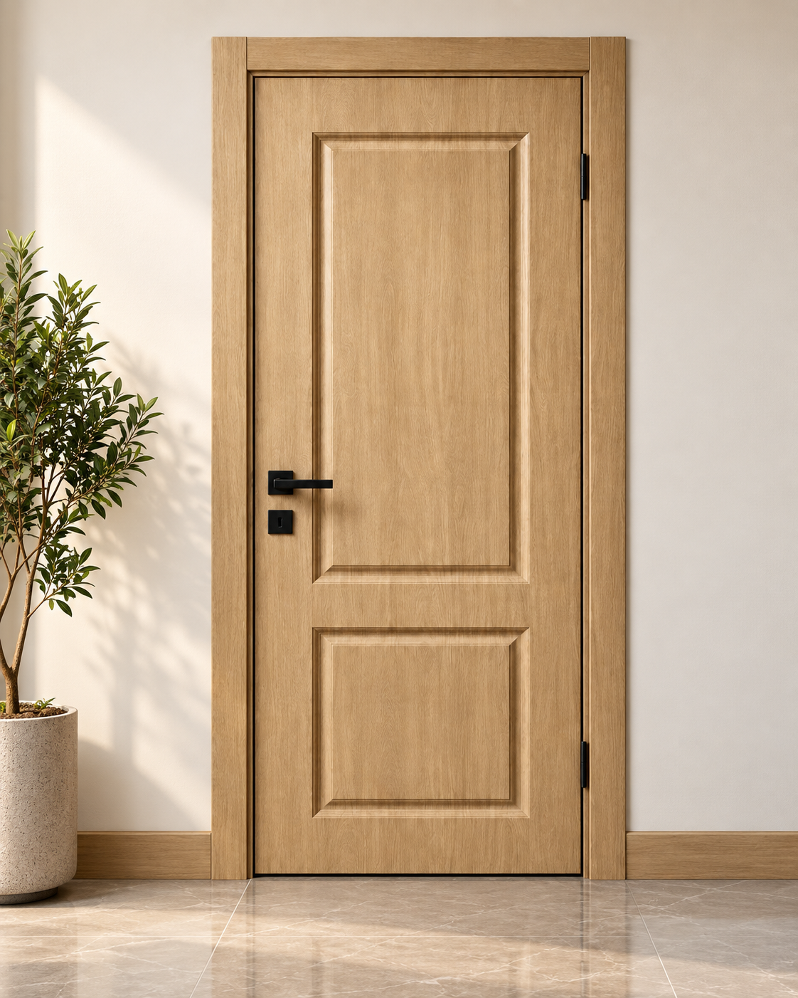 Porte Intérieure en Composite – Chêne, Modèle I01
