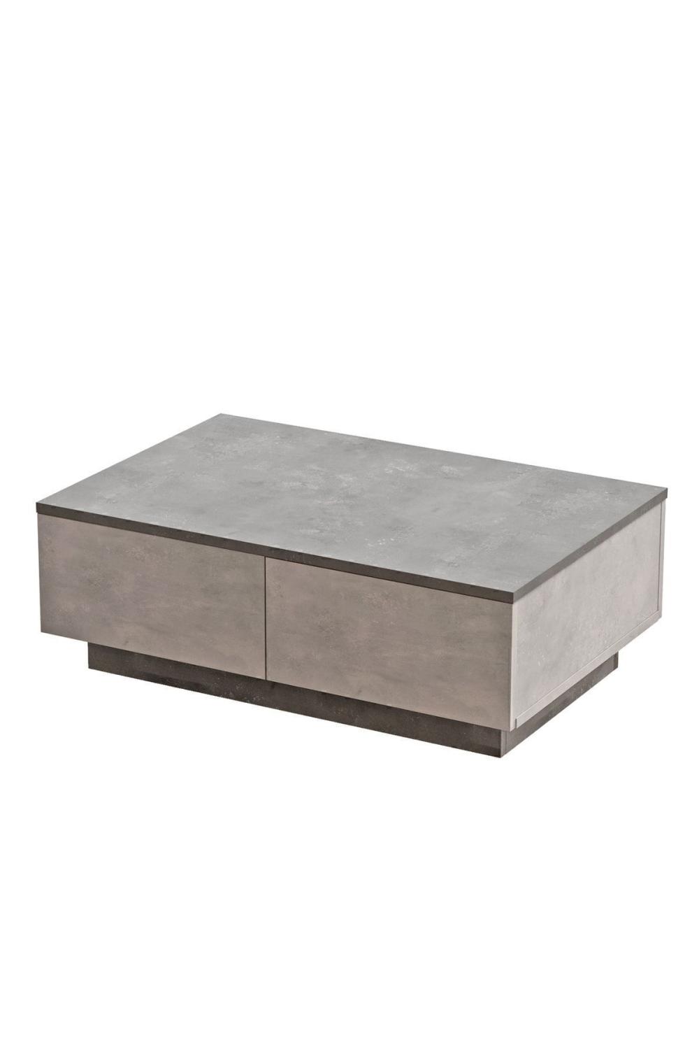 Arya Table basse 2 Avec portes Béton-taş ARY17-GT