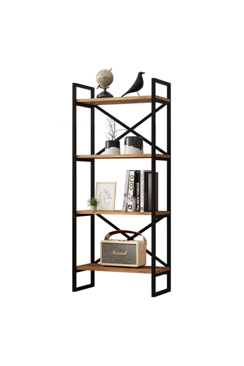Atlantis 138 cm Métal Bibliothèque 4 À étagères ATL1-A