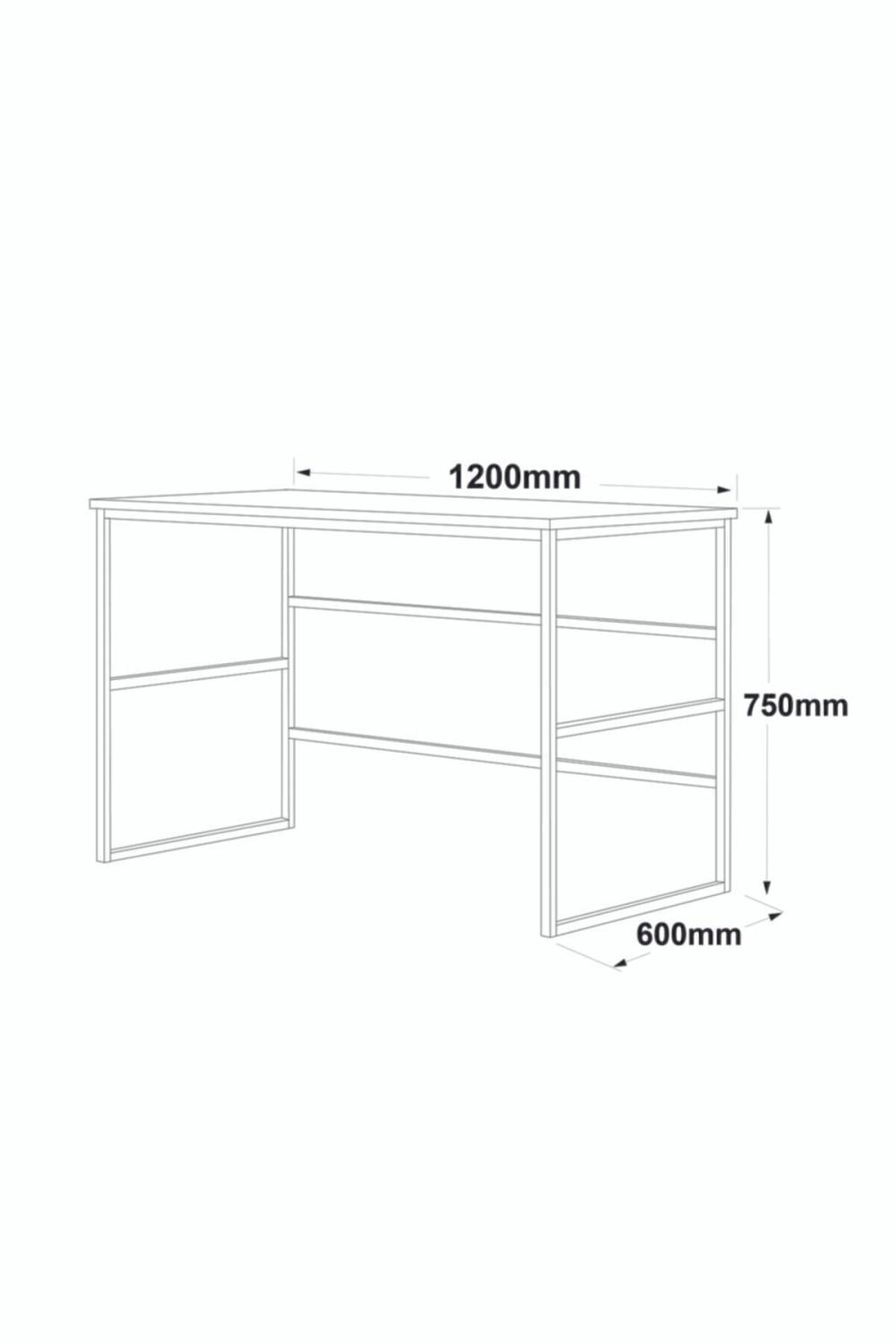 Atlantis 120cm Métal Bureau ATL21-A Pin