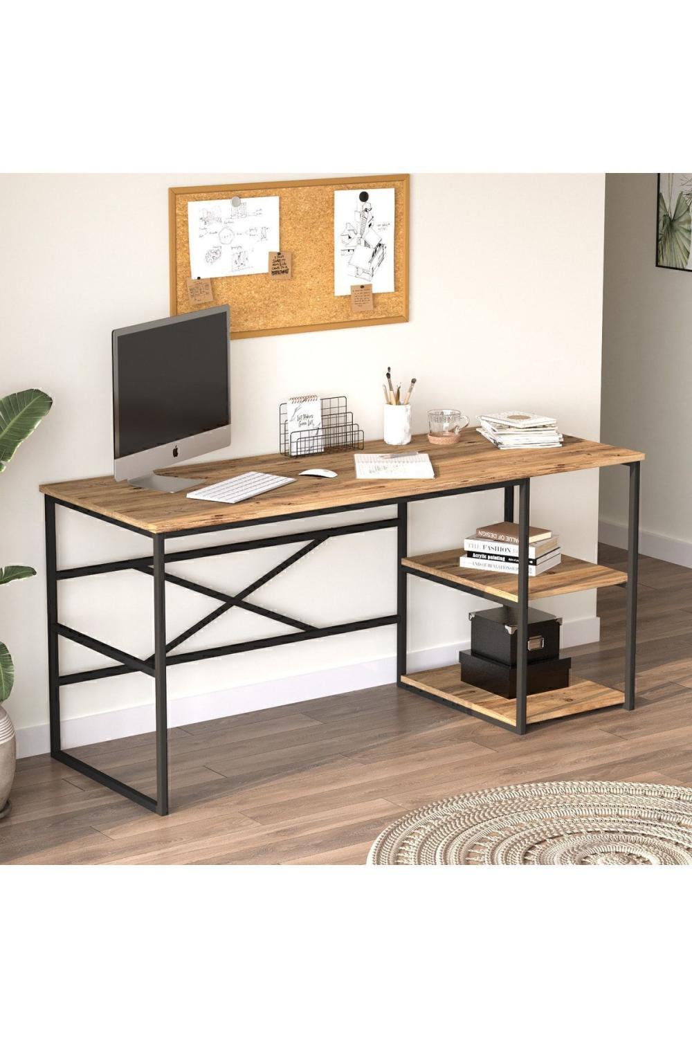 Atlantis 160cm Métal Bureau À étagères ATL28-A Pin