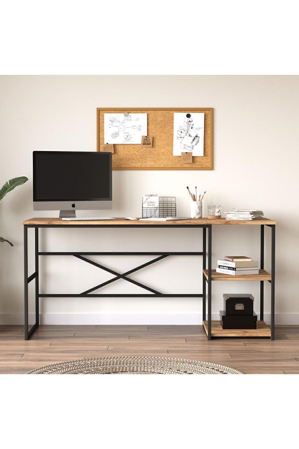 Atlantis 160cm Métal Bureau À étagères ATL28-A Pin