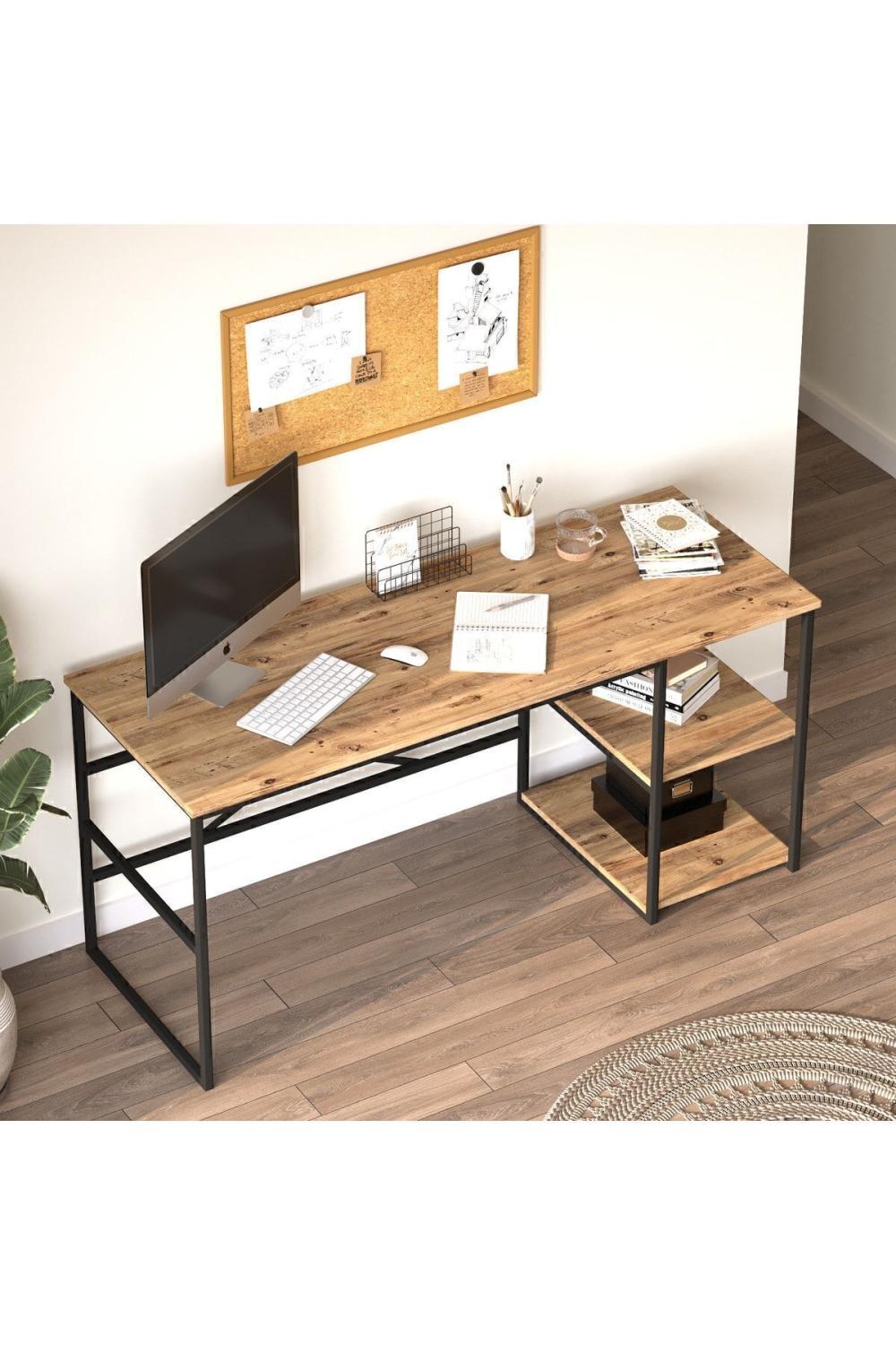 Atlantis 160cm Métal Bureau À étagères ATL28-A Pin