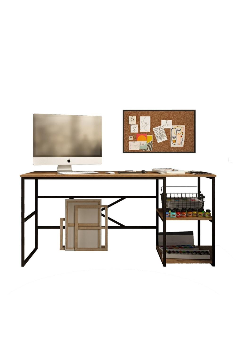 Atlantis 160cm Métal Bureau À étagères ATL28-A Pin