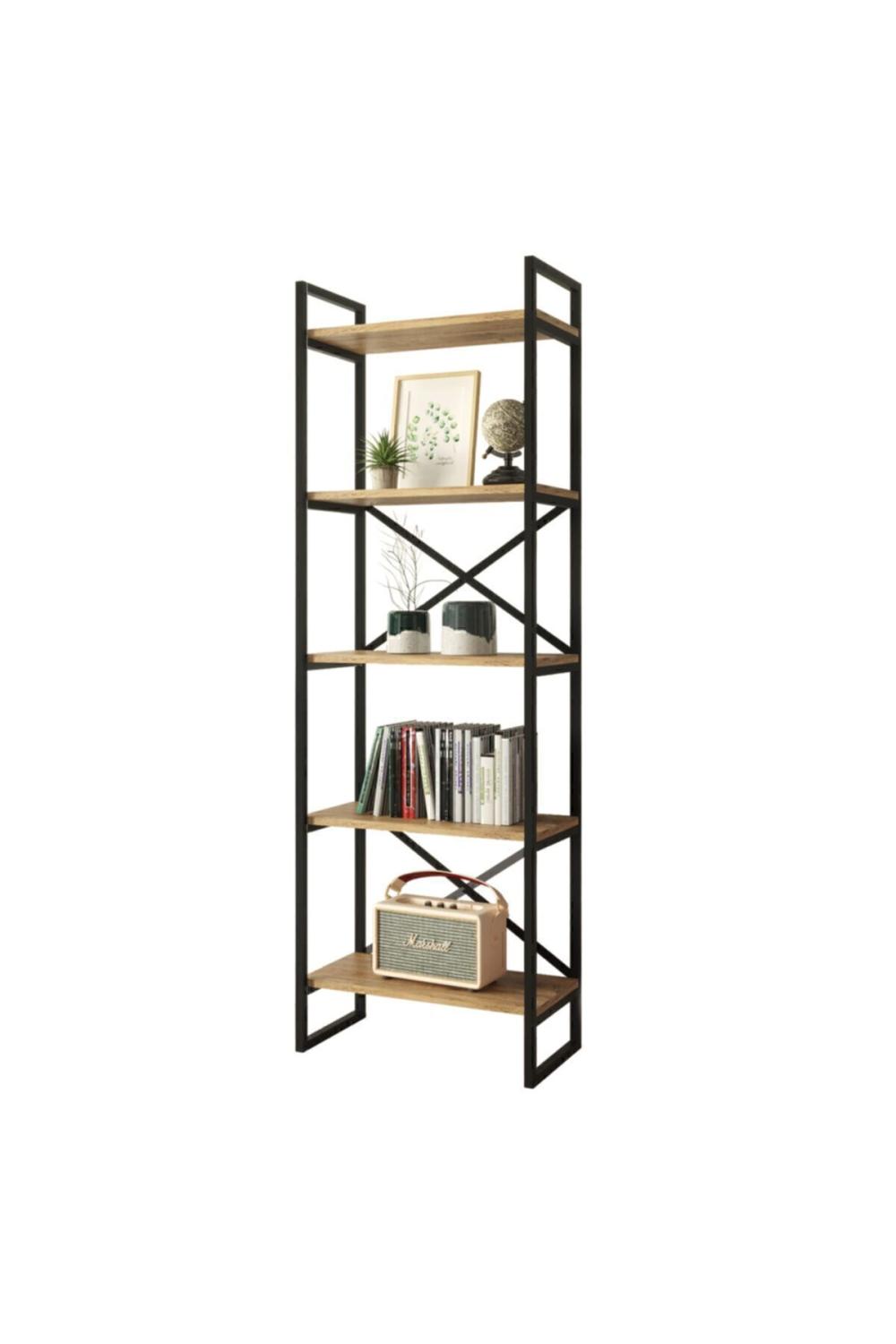 Atlantis 175cm Métal Bibliothèque 5 À étagères ATL3-A