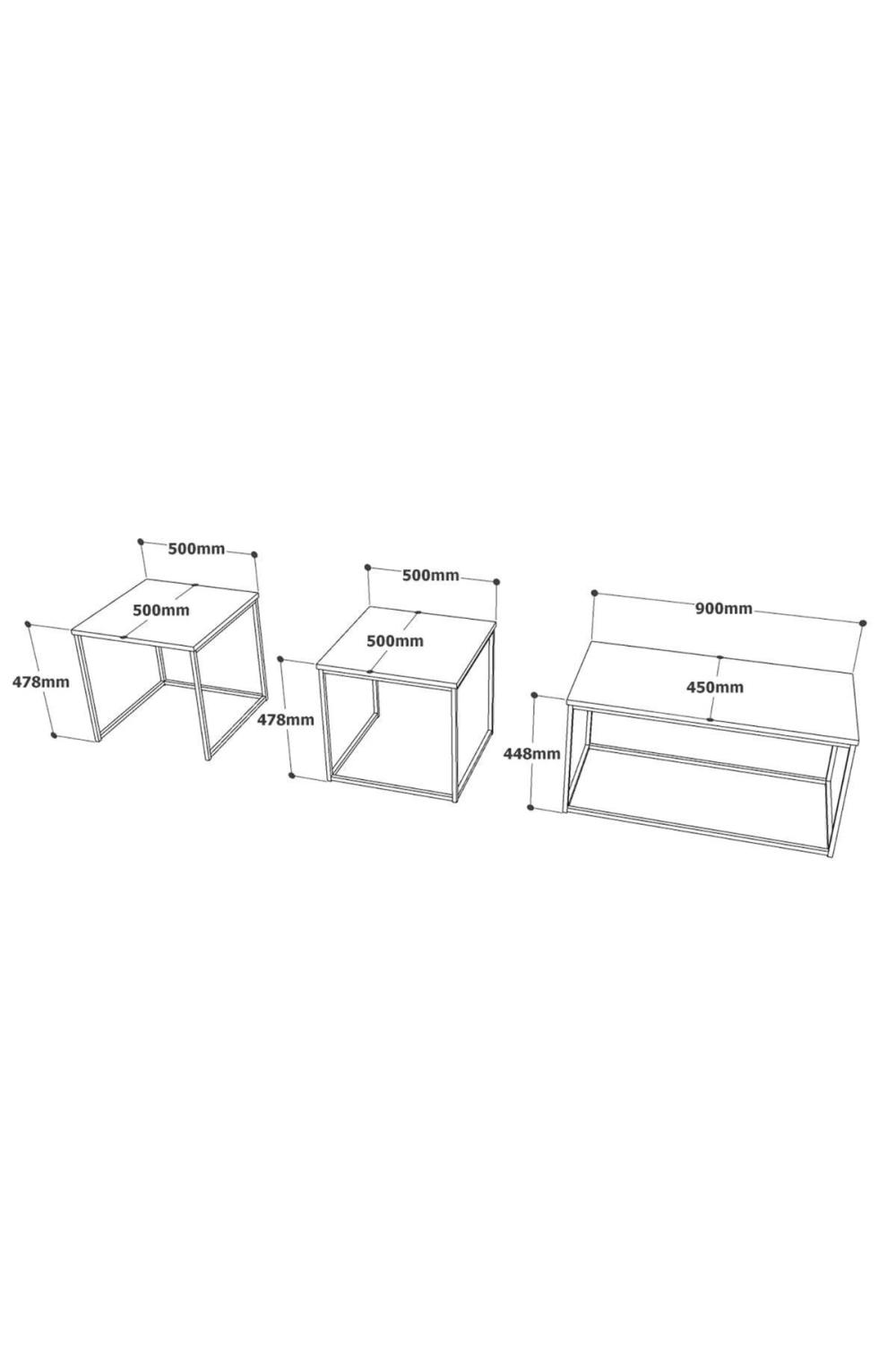 Atlantis Métal Table basse Zigon Seti ATL9-A