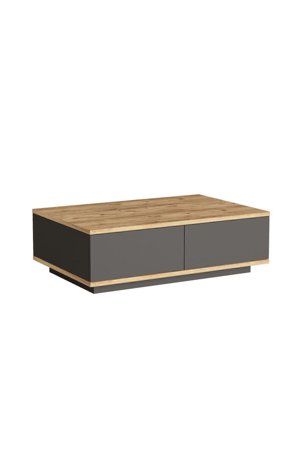 Aven Table basse 60x90cm 2 Avec portes Pin-Anthracite AVE14-AA