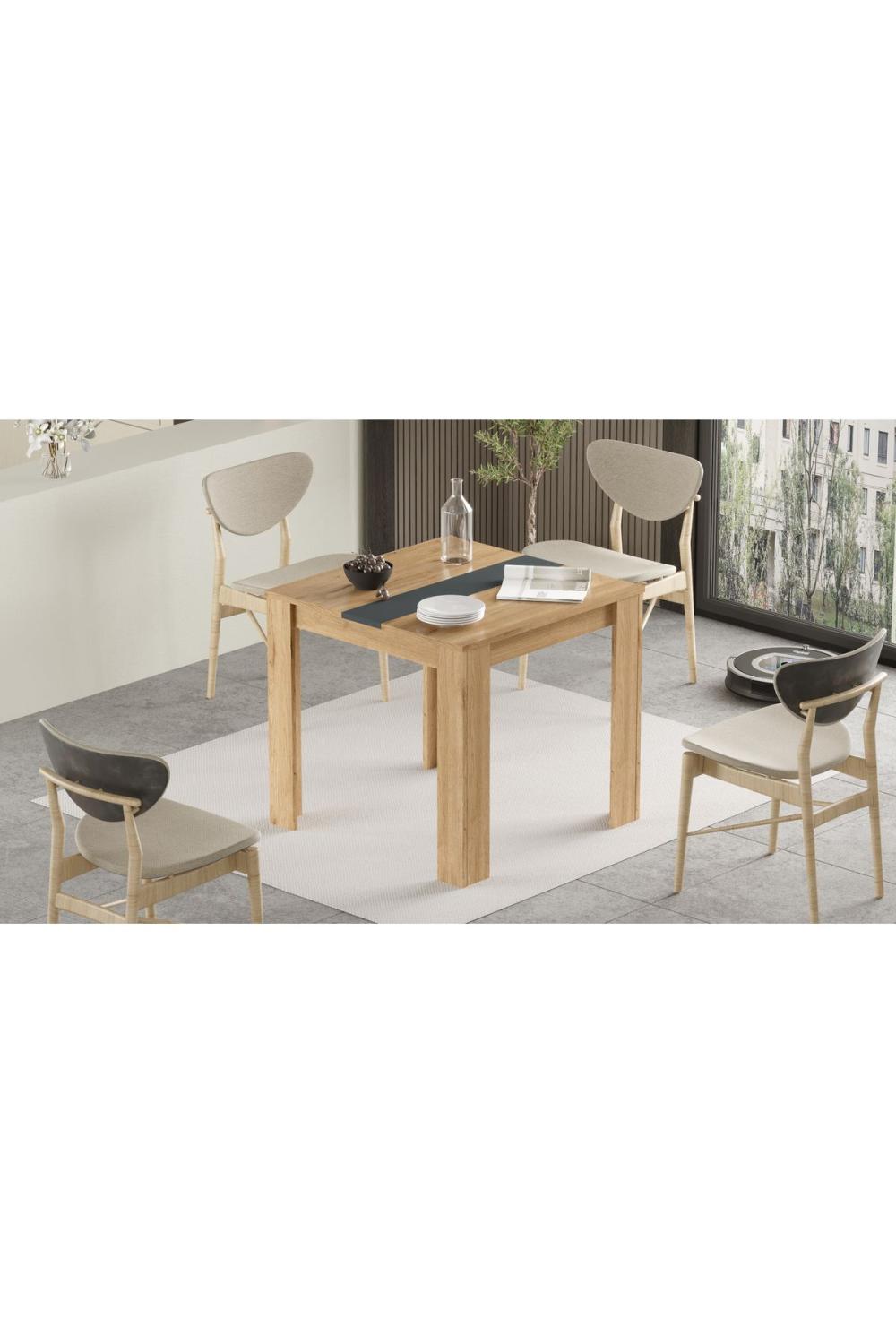 Aven Yemek Table 80x80 Panier-Anthracite AVE20-SA