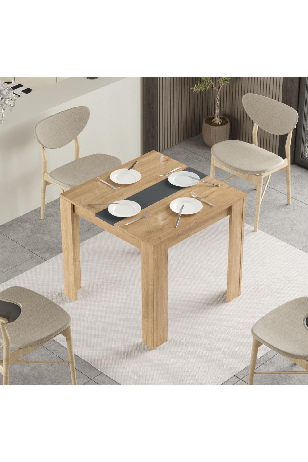 Aven Yemek Table 80x80 Panier-Anthracite AVE20-SA