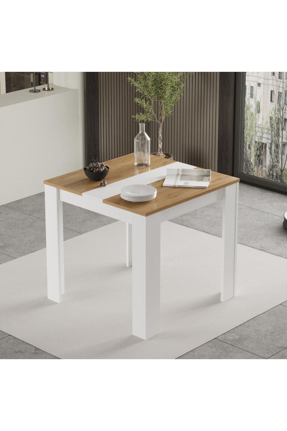 Table à Manger Aven 80×80 cm – Panier & Blanc AVE20-SW