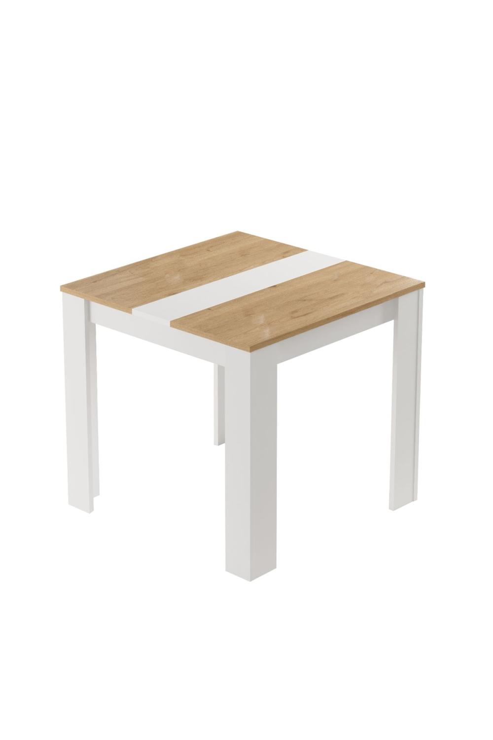Table à Manger Aven 80×80 cm – Panier & Blanc AVE20-SW