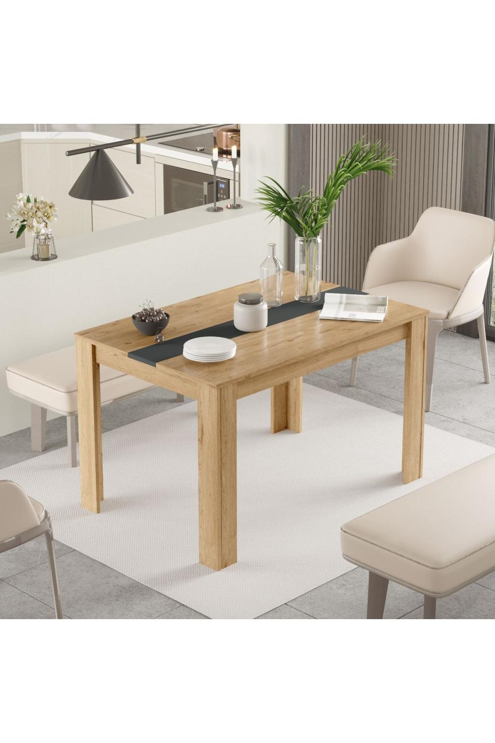 Aven Yemek Table 120x80 Panier-Anthracite AVE21-SA