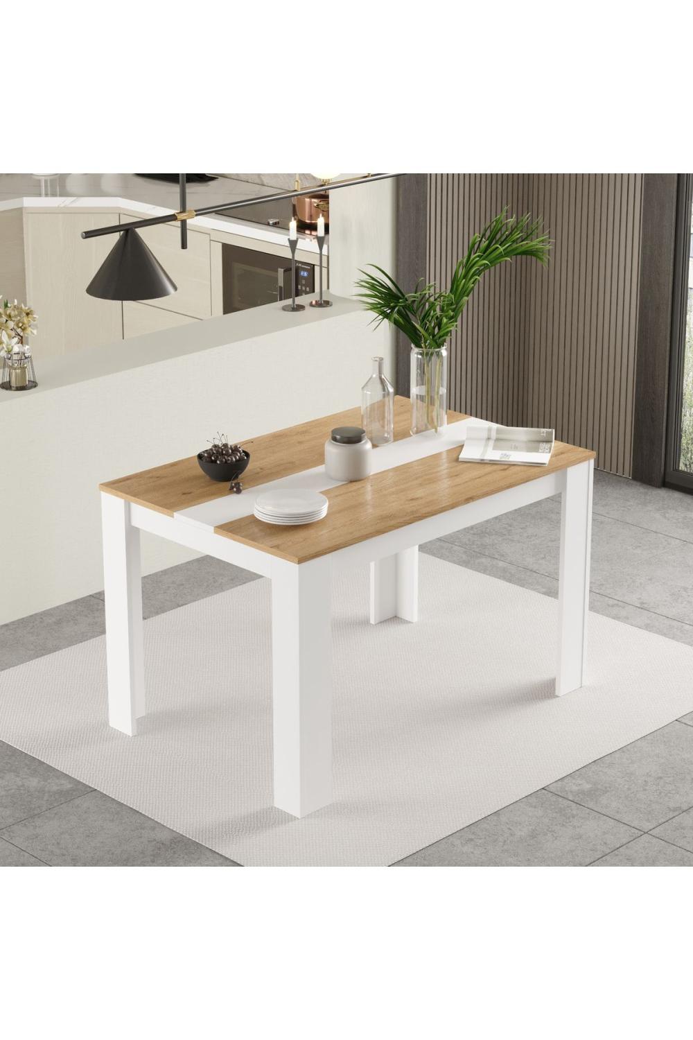 Aven Yemek Table 120x80 Panier-Blanc AVE21-SW