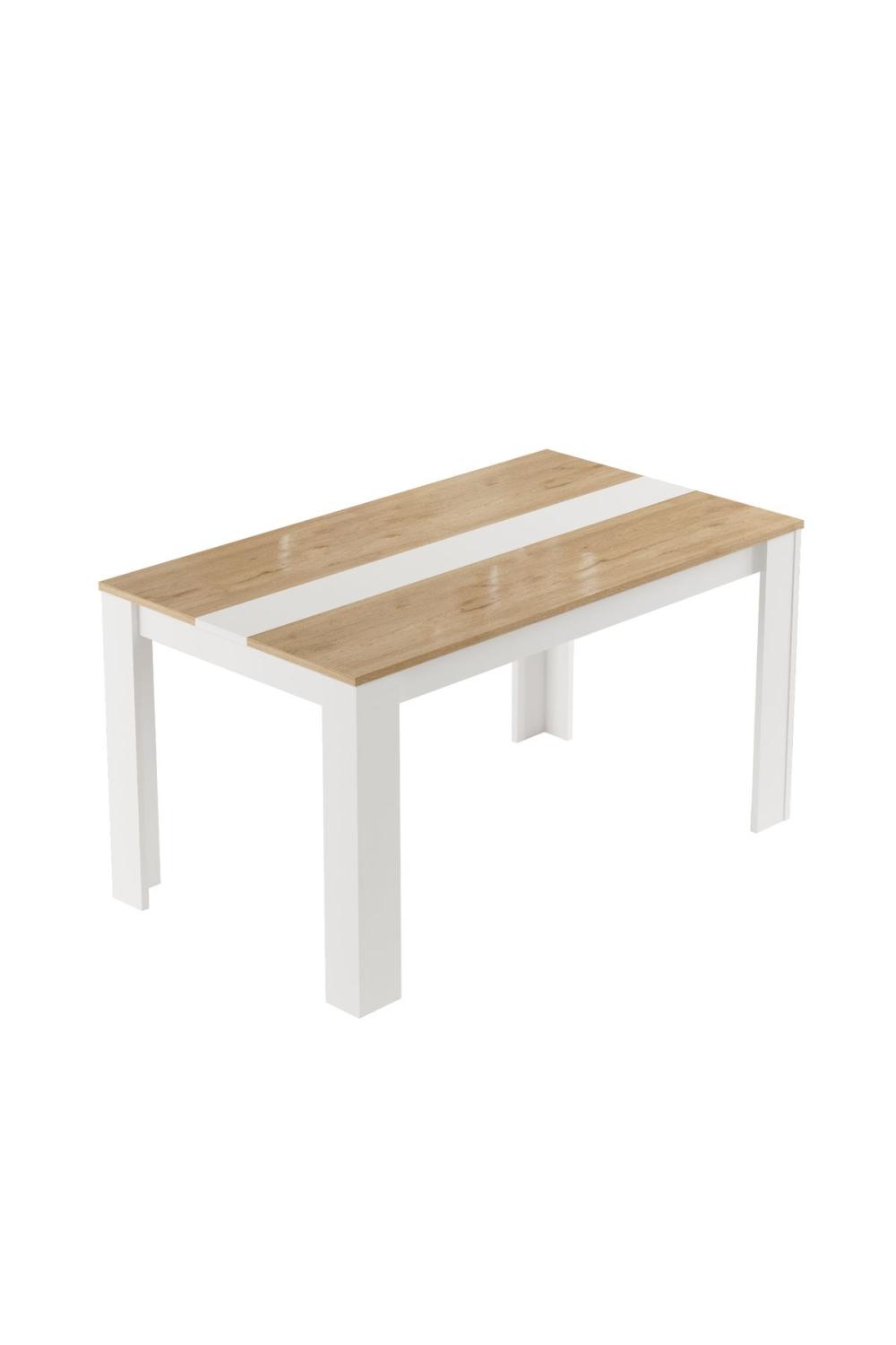 Table à Manger Aven 140×80 cm – Panier & Blanc AVE22-SW