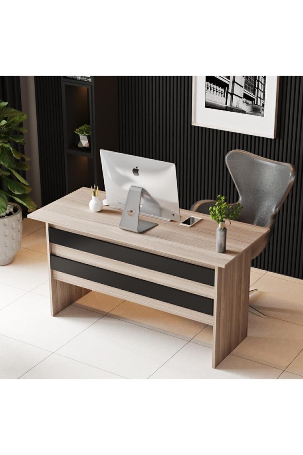 Bega A 140cm Bureau Bureau 3 Couleur Chêne Noir BEG1-OB