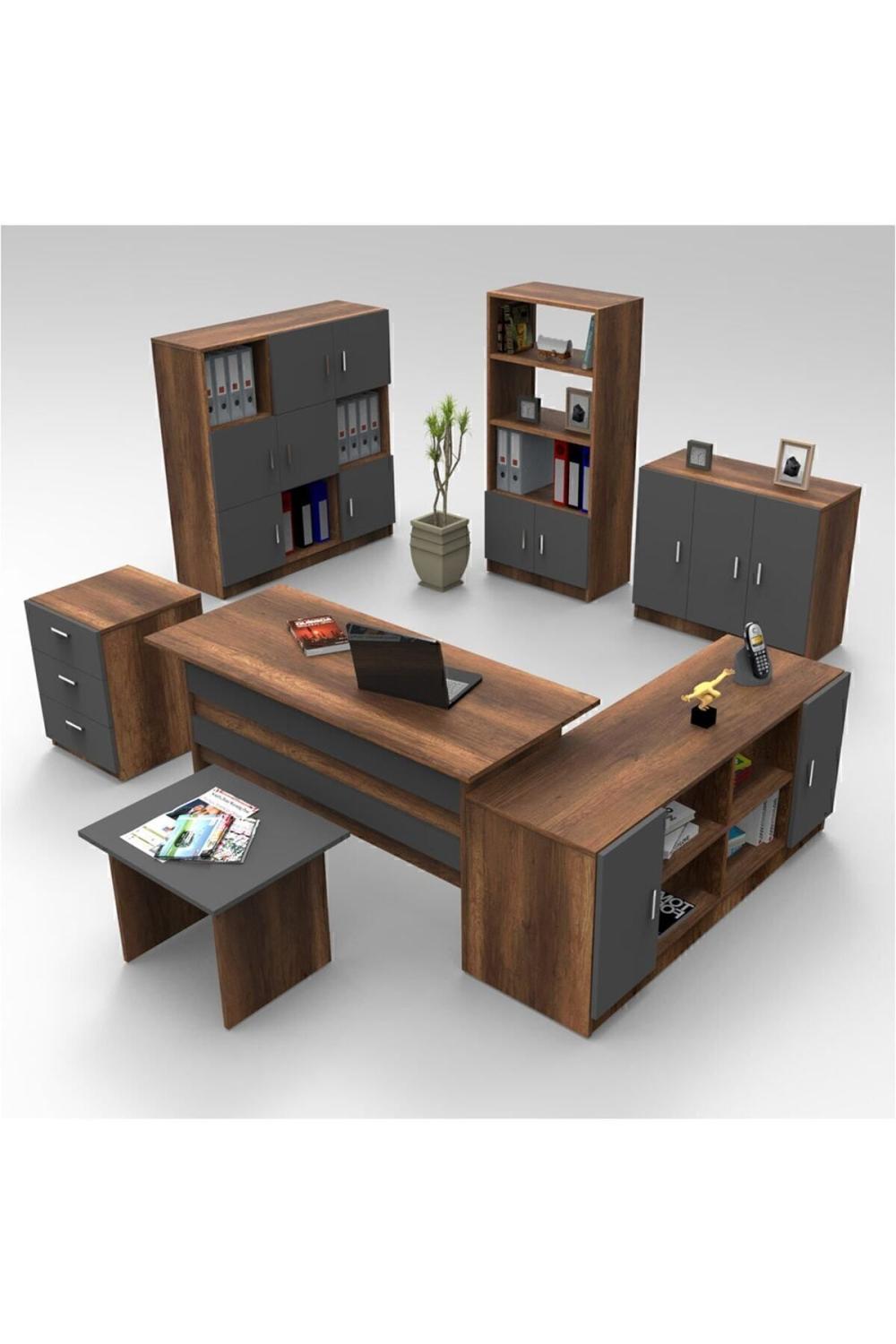 Bega ABCDEFG2 Bureau Table Makam Ensemble Baroque-Anthracite BEG19-BA