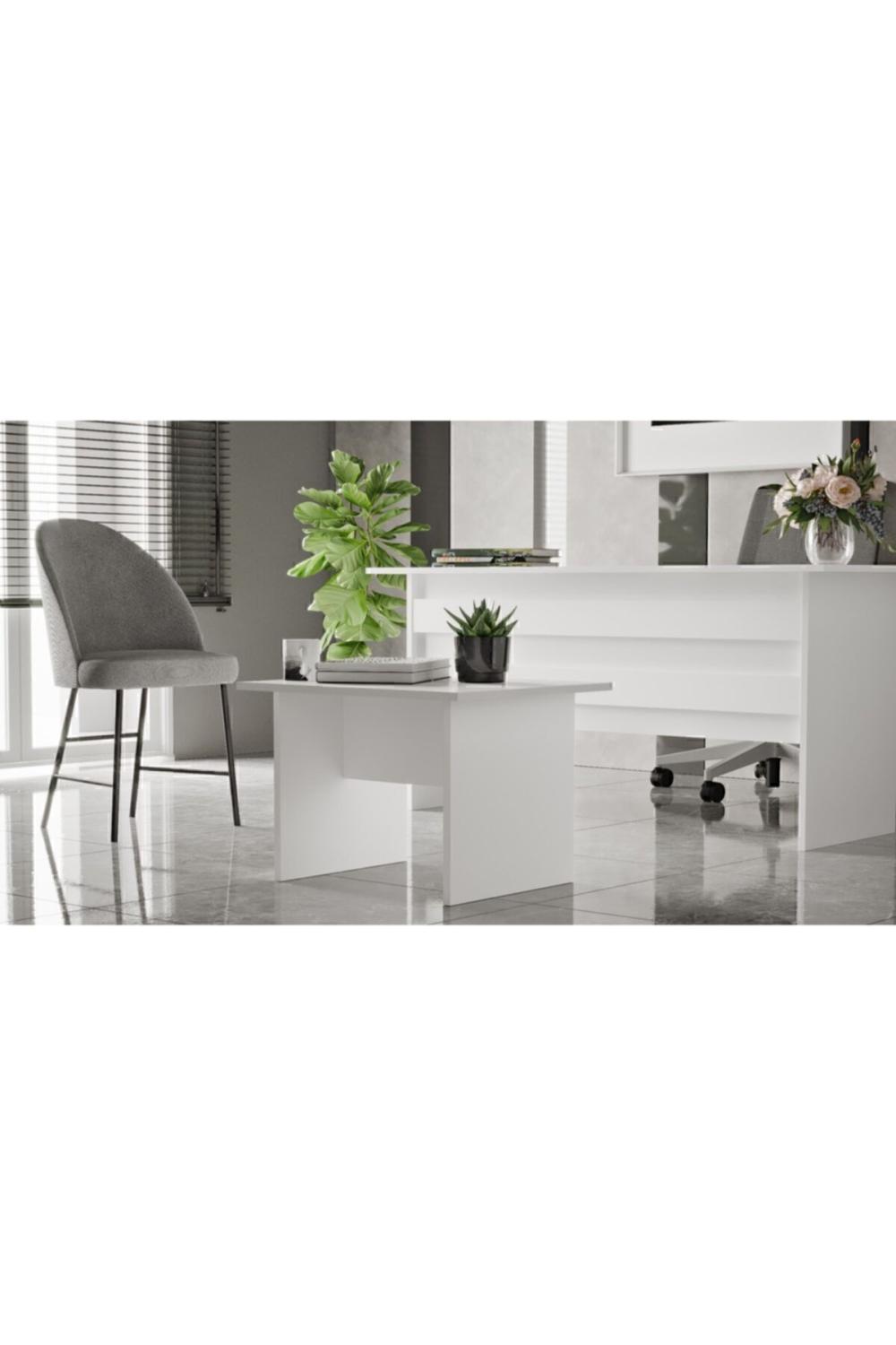 Bega B Bureau Table basse 3 Couleur Blanc BEG2-W