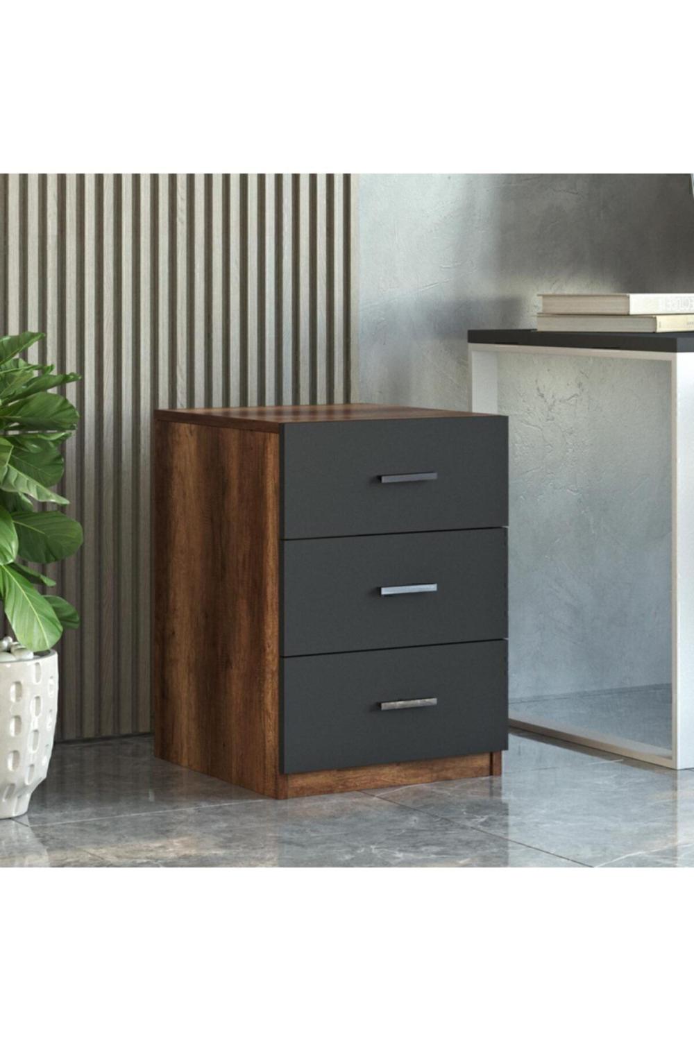 Bega C Bureau 3 Avec tiroirs Keson Baroque-Anthracite BEG3-BA