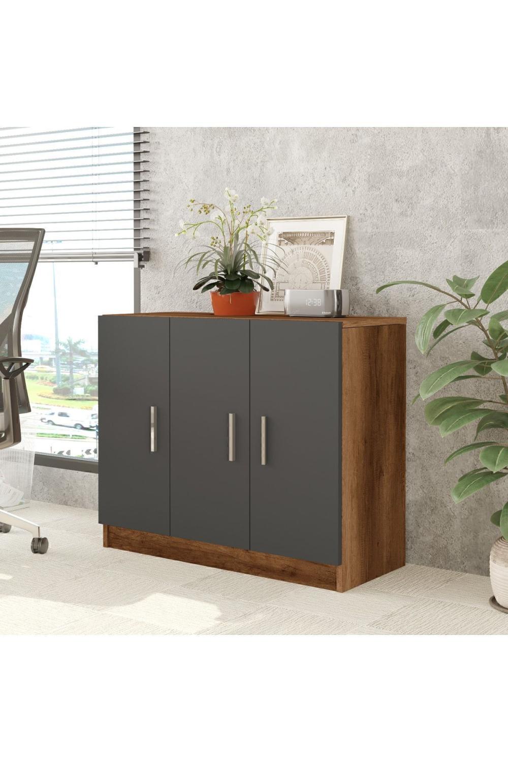 Bega E Bureau Avec portes Armoire Baroque-Anthracite BEG5-BA