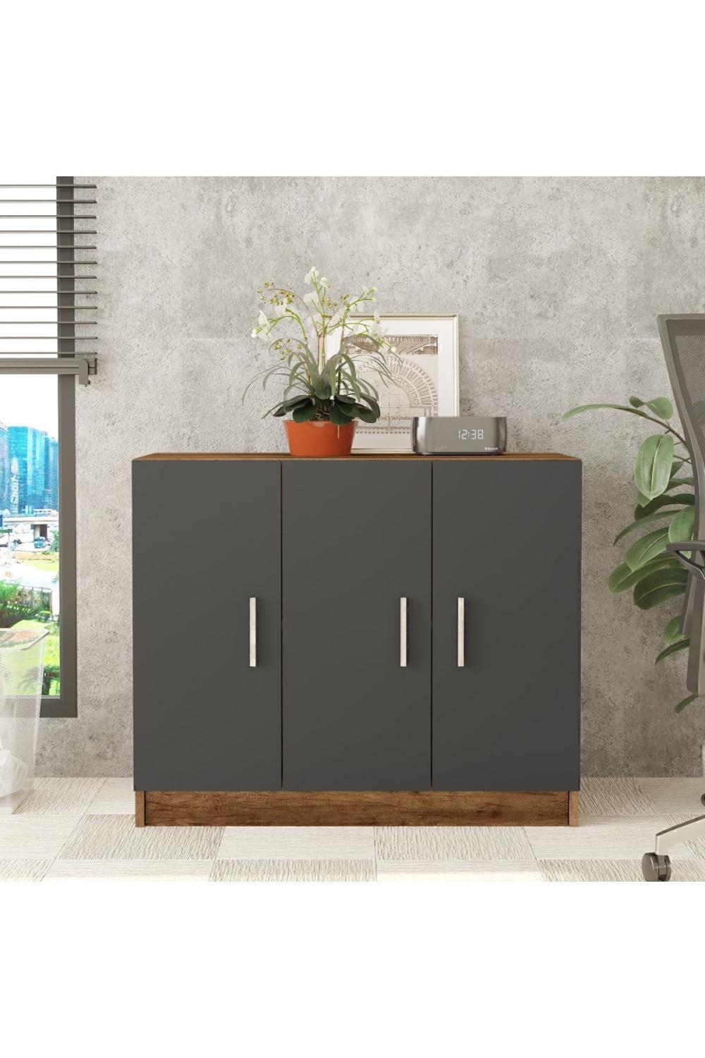 Bega E Bureau Avec portes Armoire Baroque-Anthracite BEG5-BA