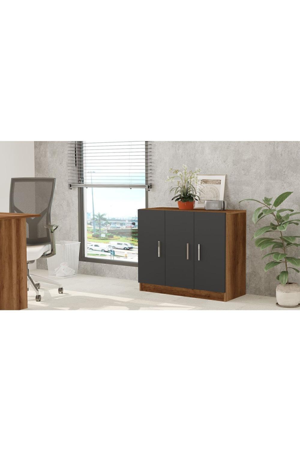 Bega E Bureau Avec portes Armoire Baroque-Anthracite BEG5-BA
