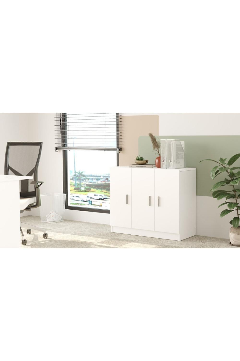 Bega E Bureau Avec portes Armoire 3 Couleur Blanc BEG5-W