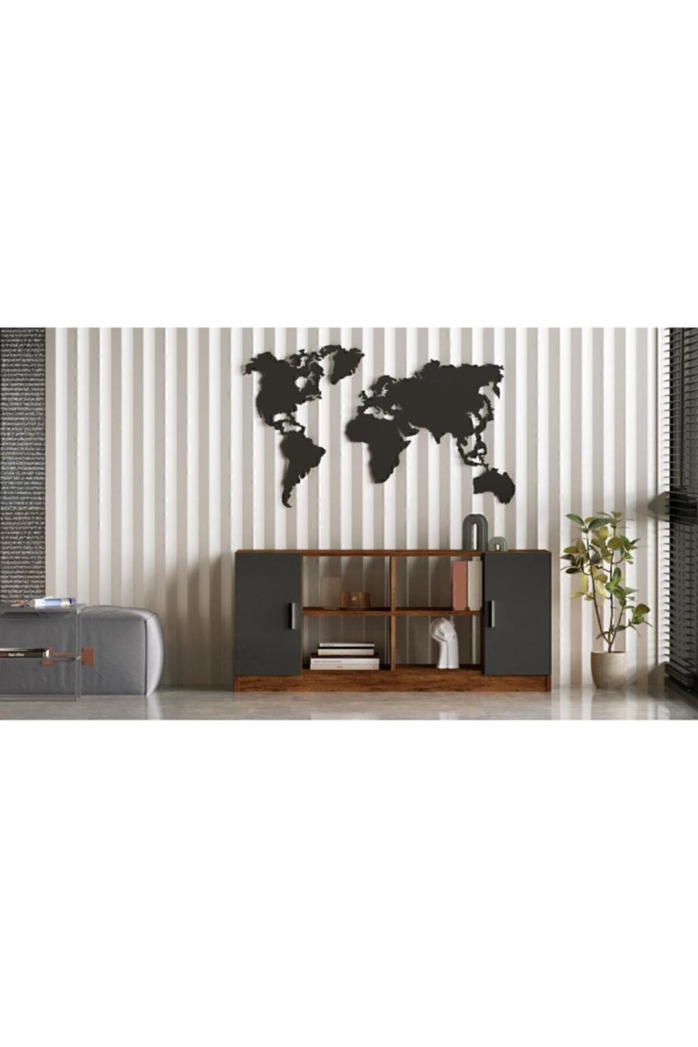 Bega F Bureau Avec portes Bibliothèque Armoire 3 Couleur Baroque-Anthracite BEG6-BA