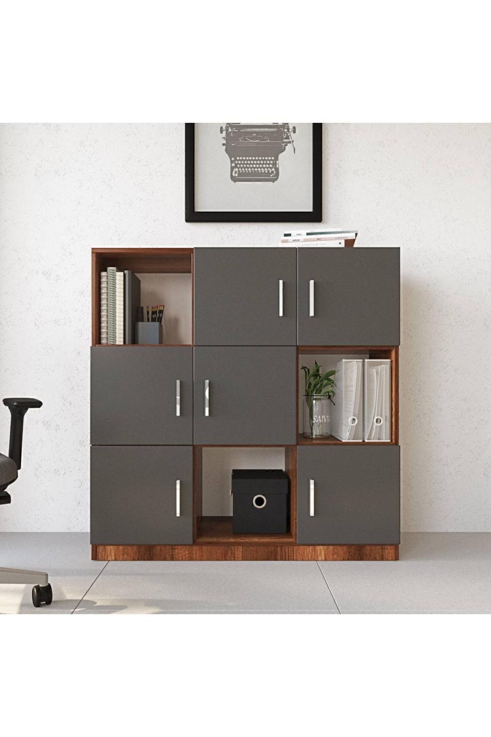 Bega G Bureau Klasör Armoire Bibliothèque Baroque-Anthracite BEG7-BA