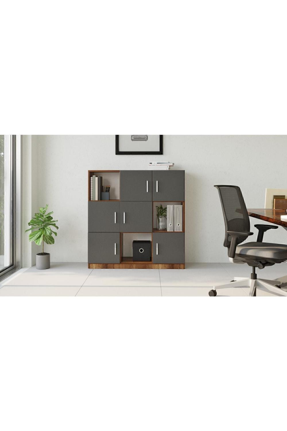 Bega G Bureau Klasör Armoire Bibliothèque Baroque-Anthracite BEG7-BA