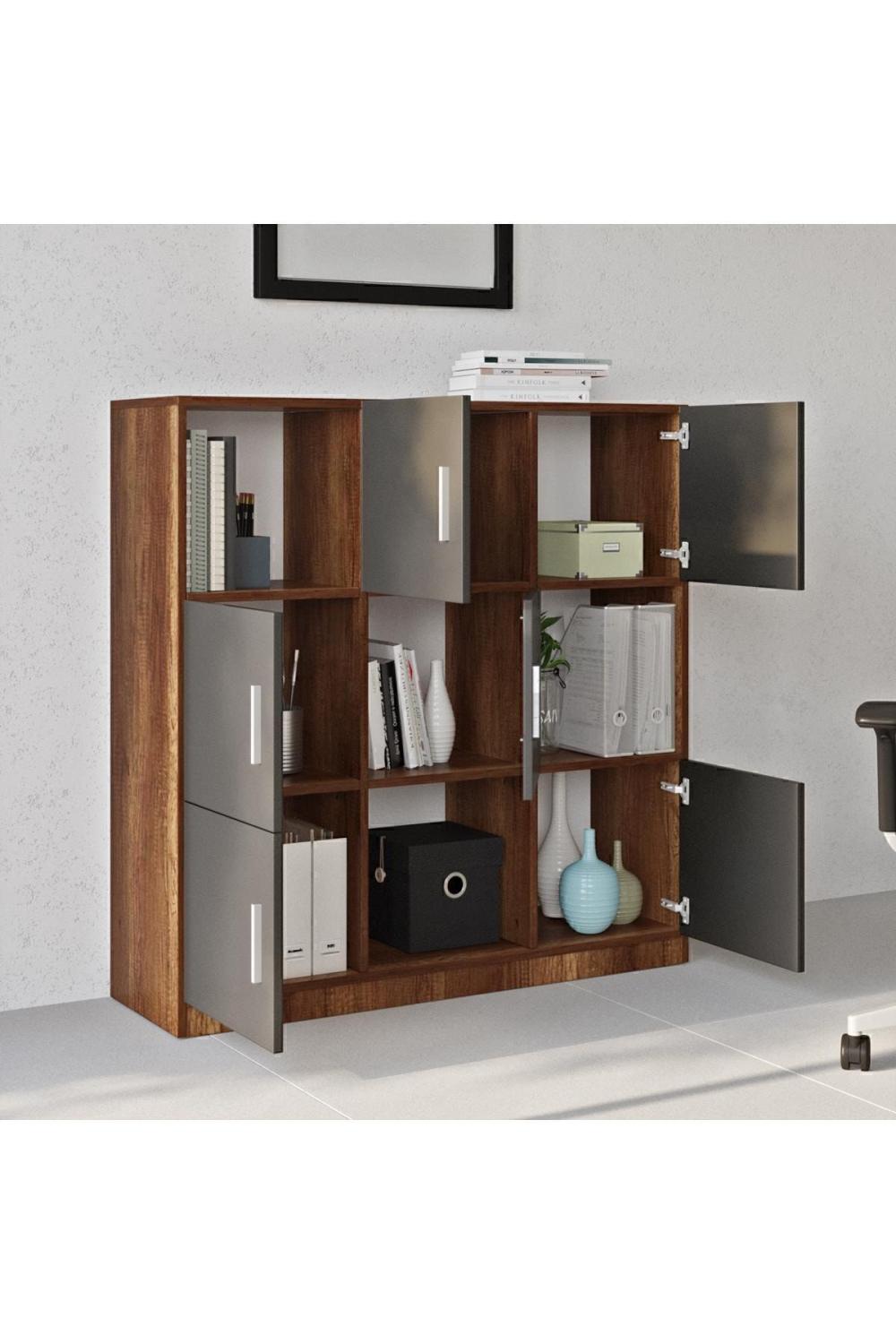 Bega G Bureau Klasör Armoire Bibliothèque Baroque-Anthracite BEG7-BA