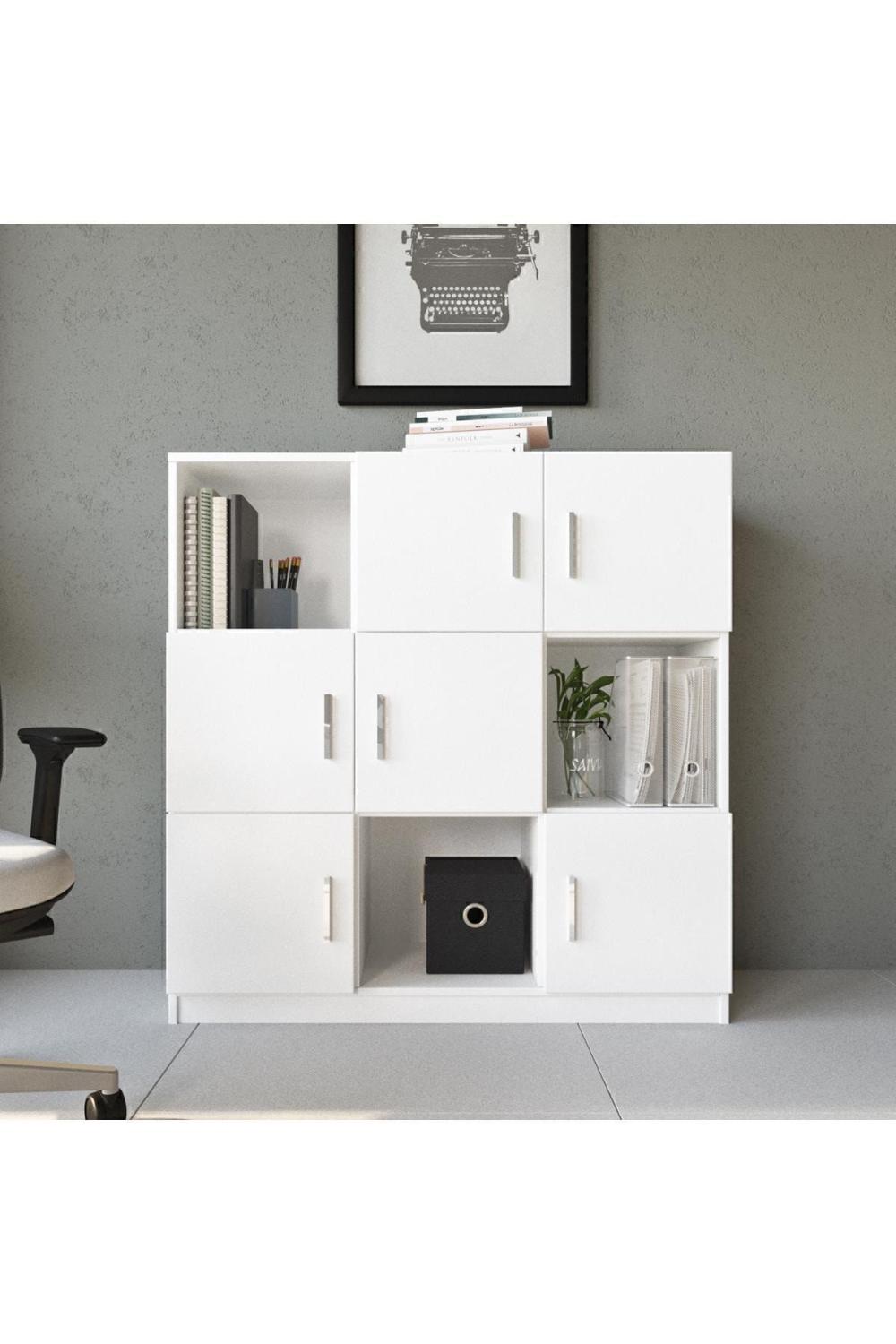 Bega G Bureau Klasör Armoire Bibliothèque 3 Couleur Blanc BEG7-W