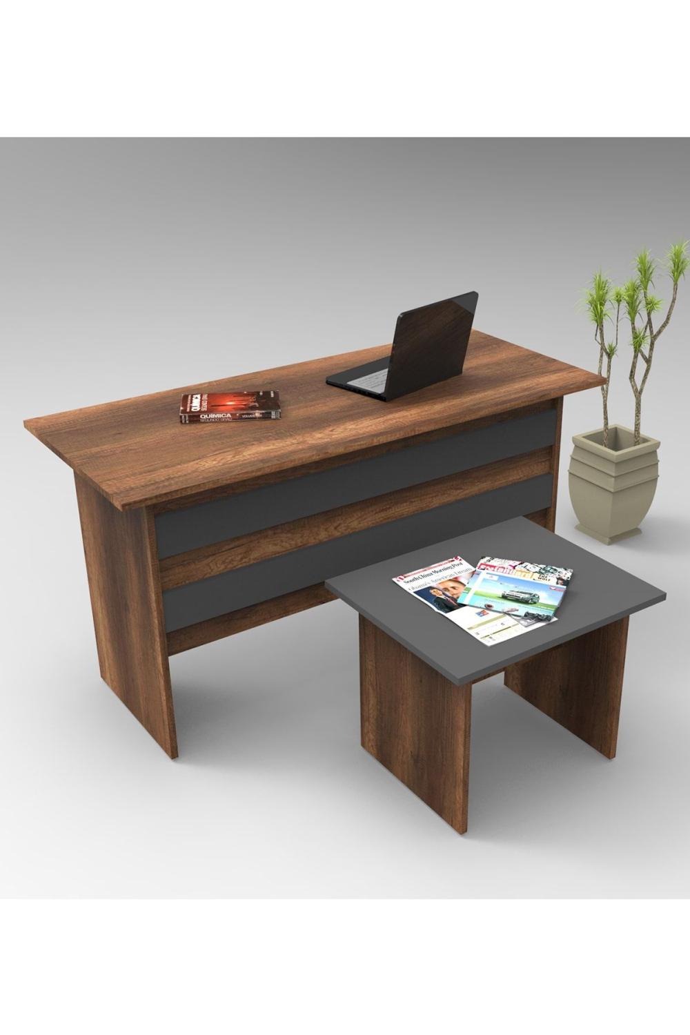 Bega AB Bureau Table Table basse 2'li Bureau Bureau Table Ensemble Baroque-Anthracite BEG8-BA