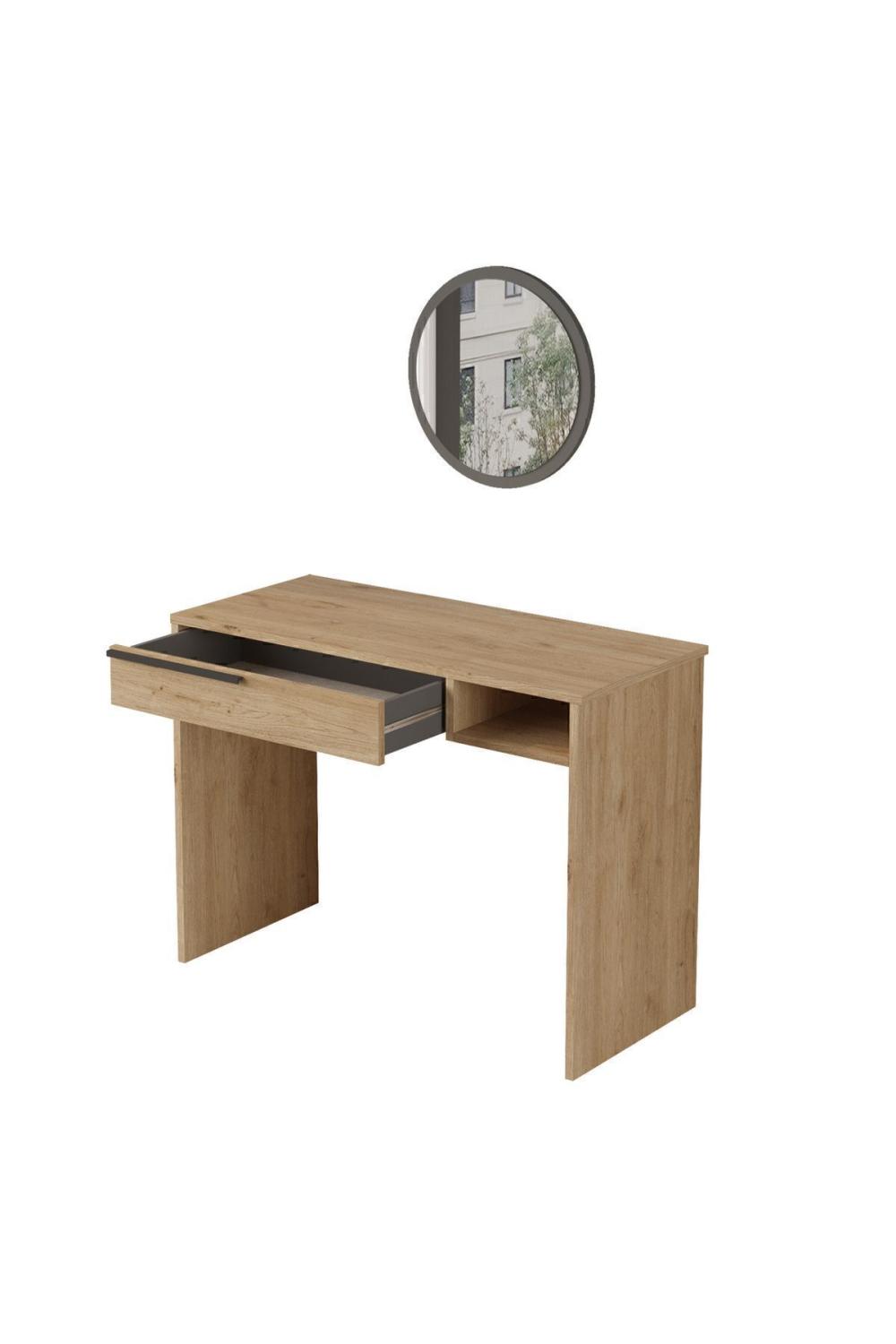 Bohème Maquillagej Table 100cm Avec miroir Avec tiroirs Panier BOH18-S