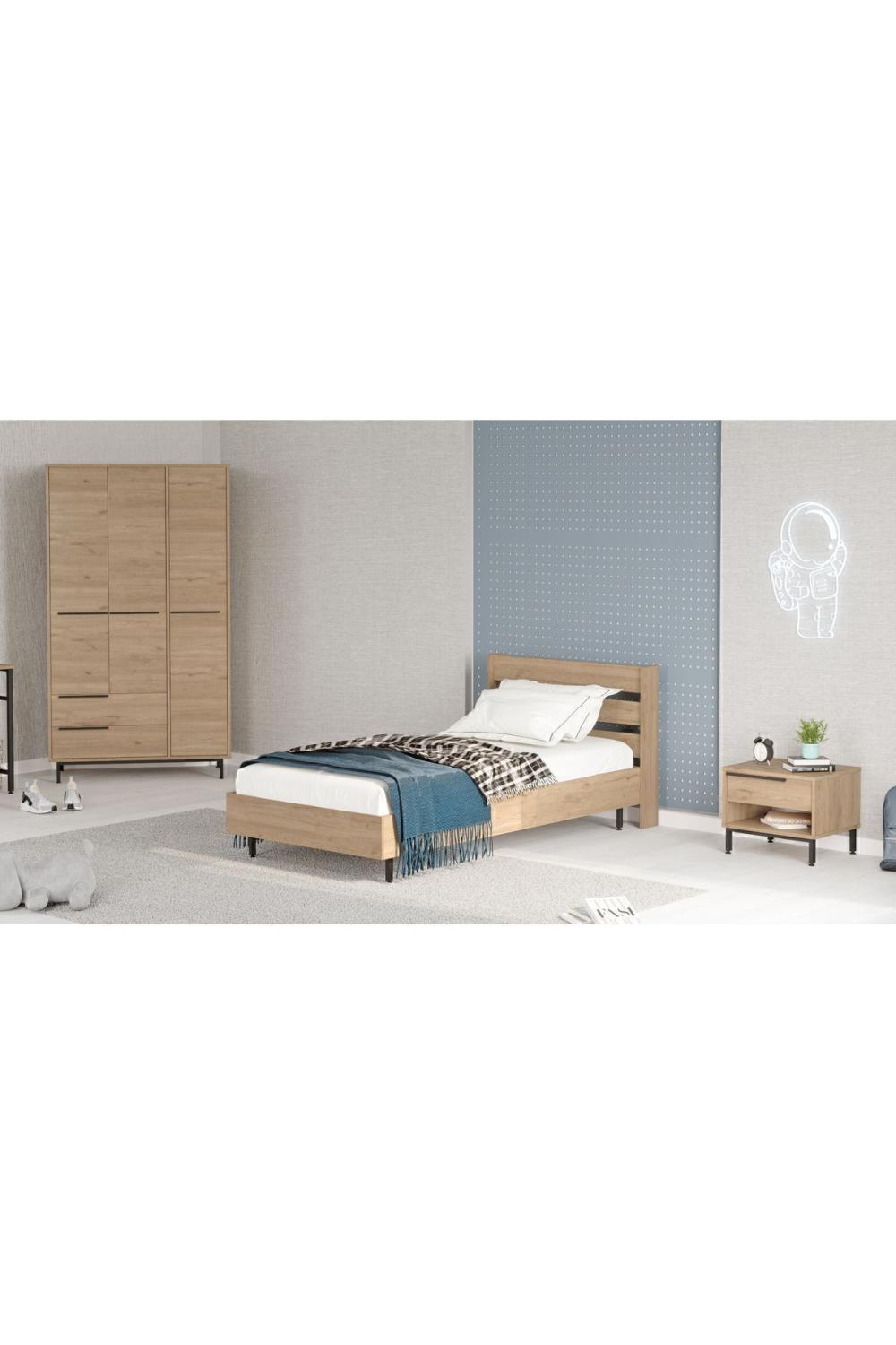 Bohème Karyola Komodin Armoire Chambre ado Ensemble 3'Lü Ensemble Panier BOH23-S