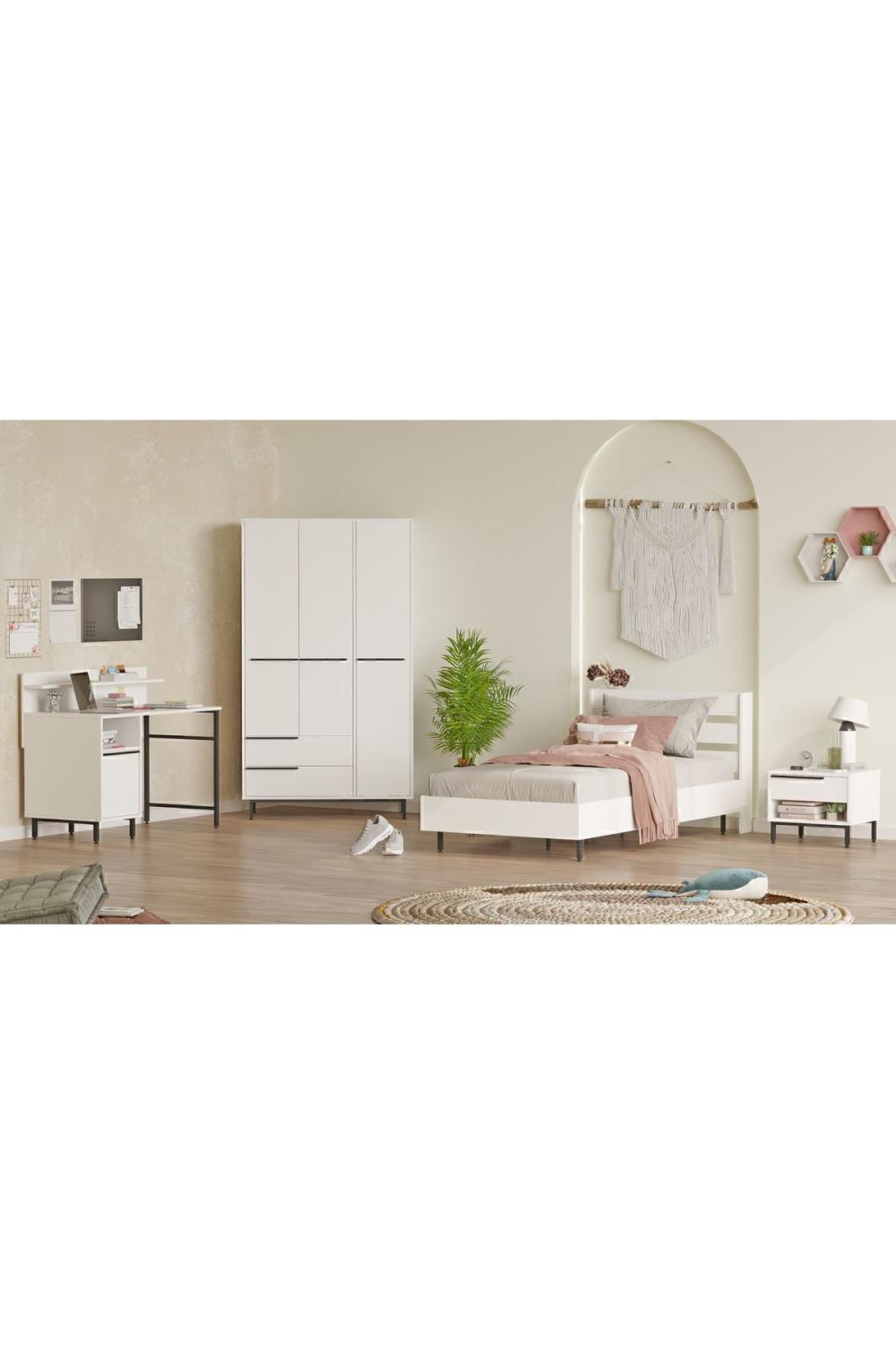 Bohème Chambre ado Ensemble 4'lü Ensemble Blanc BOH24-W