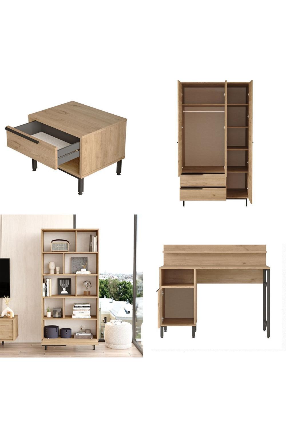 Bohème Chambre ado Ensemble 5'li Ensemble Panier BOH26-S