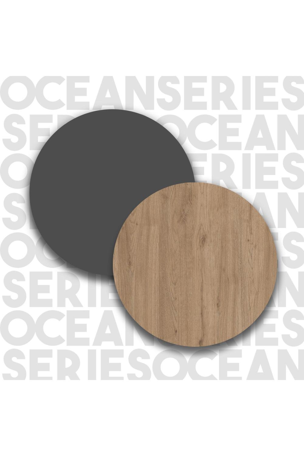 Bohème Makyaj Table 100cm Avec miroir Avec tiroirs Şifonyer Panier-Anthracite BOH29-SA