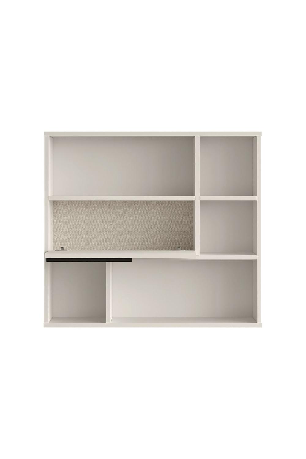 Étagère Murale / Bibliothèque Bohem avec Porte – Blanc BOH5-W