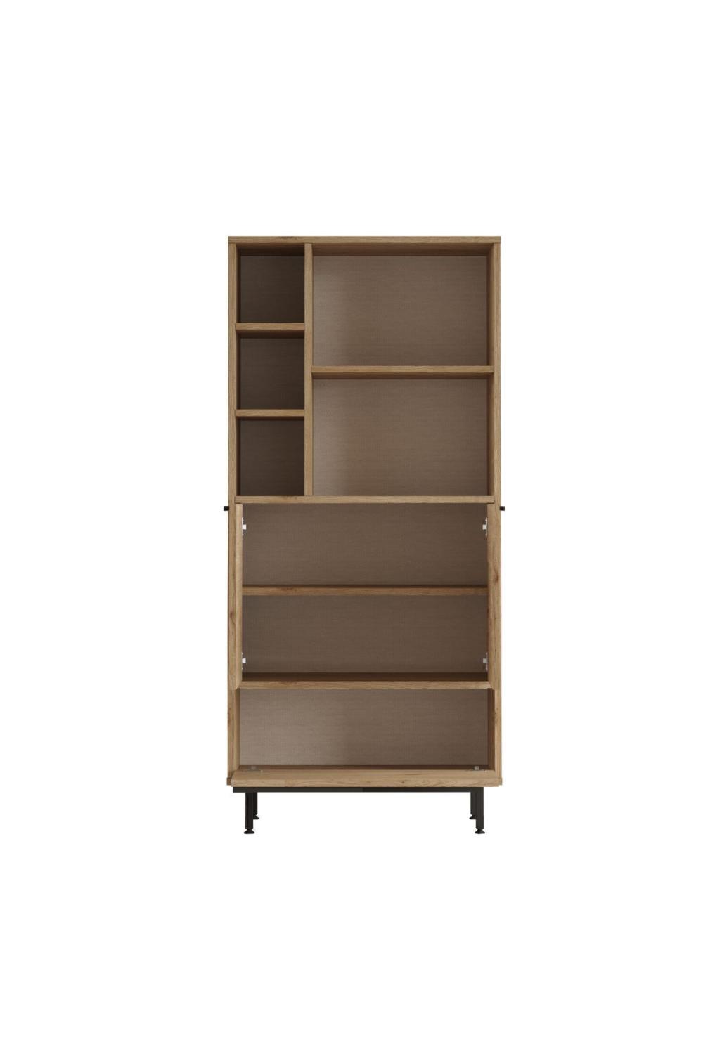 Bohème Cuisine Kiler Armoire Mikrodalga 3 Avec portes À étagères Métal Sur pieds Panier BOH9A-S
