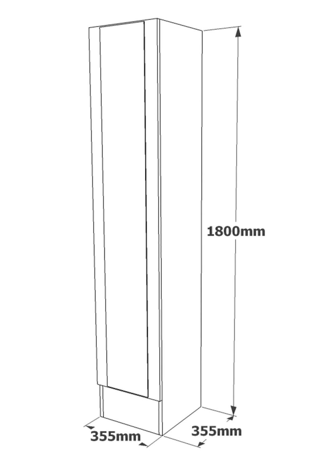 EL14 Elanor Série Avec miroir Meuble à chaussures Armoire ELA14-A