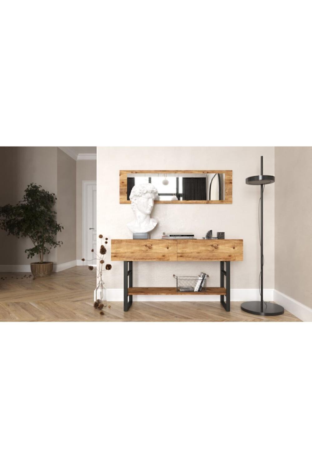 EL24 Elanor Metal 139cm With Mirror Dresuar With Doors ELA24-A