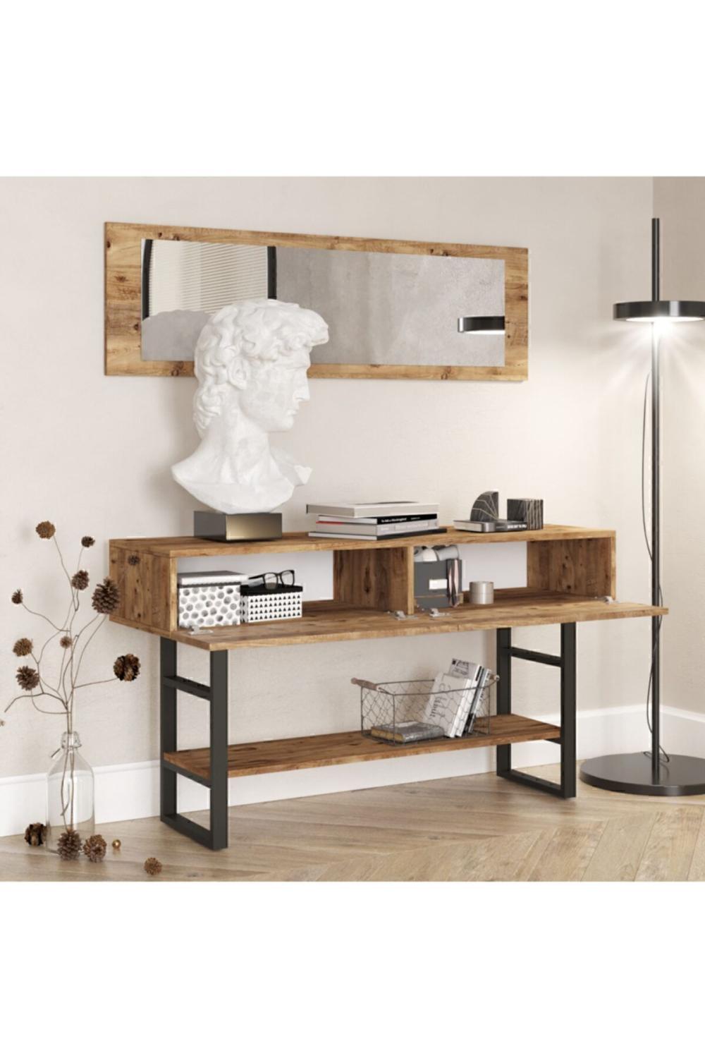 EL24 Elanor Metal 139cm With Mirror Dresuar With Doors ELA24-A