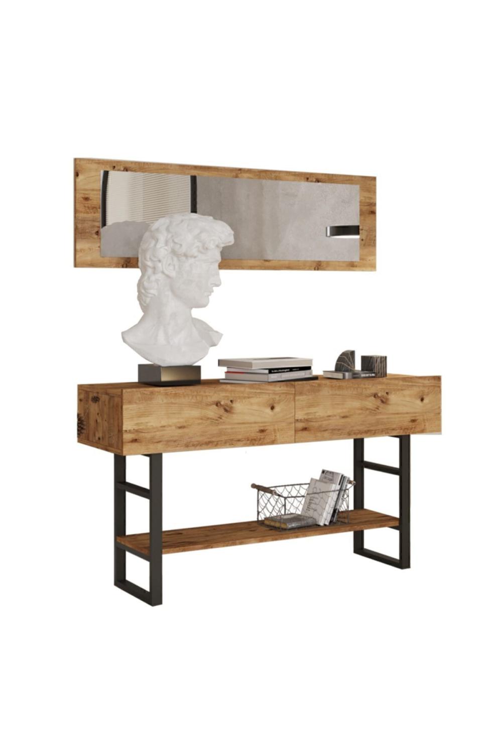 EL24 Elanor Metal 139cm With Mirror Dresuar With Doors ELA24-A