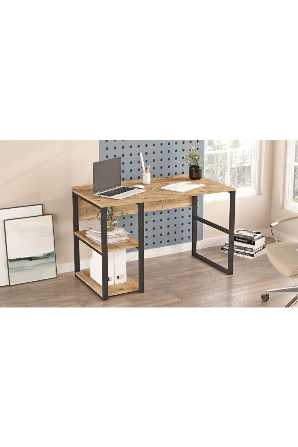 EL8 Elanor 120cm Métal Bureau Kitaplıklı ELA8-A