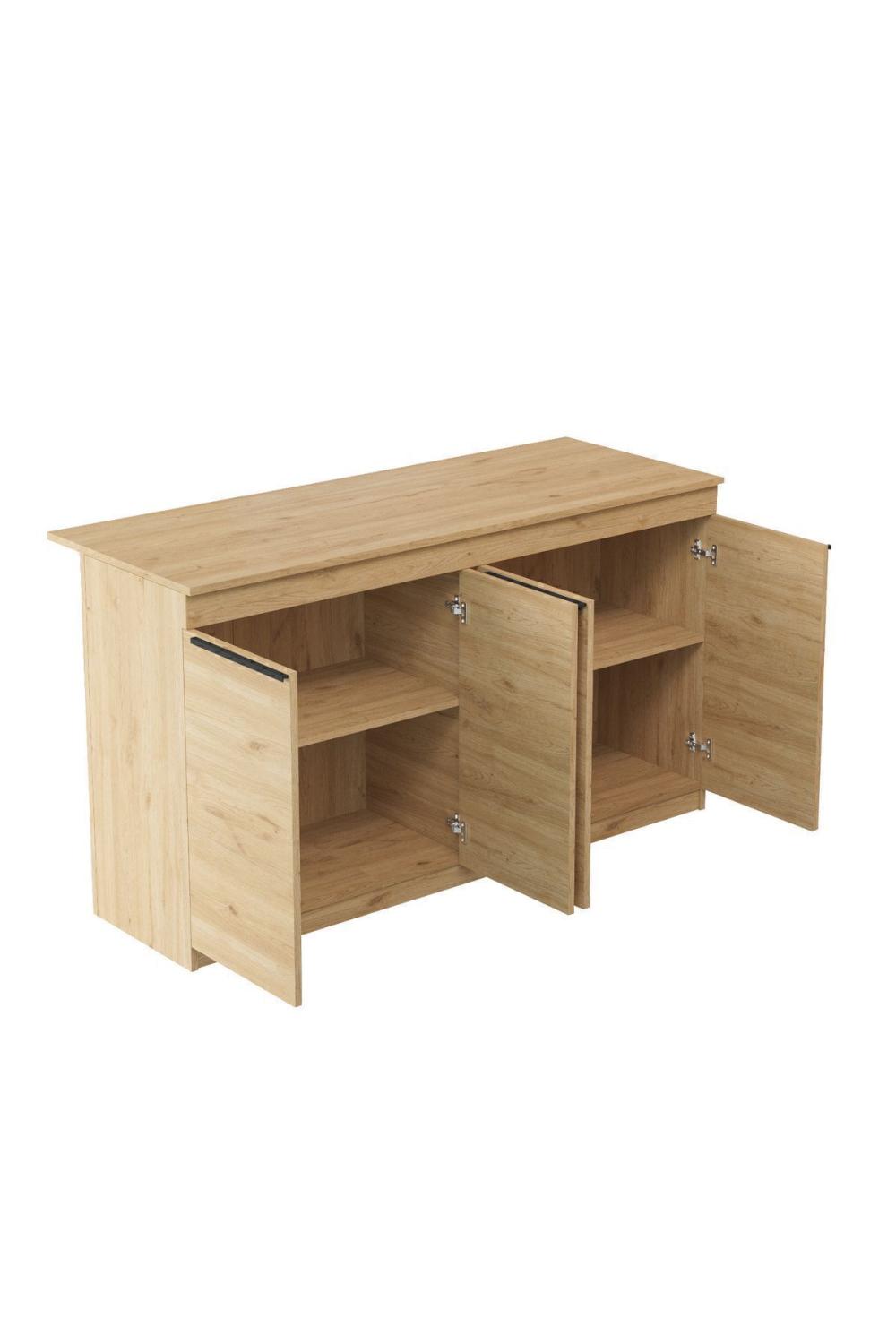 Island 160cm Ada Cuisine Yemek Table 4 Avec portes Panier ISL1-S
