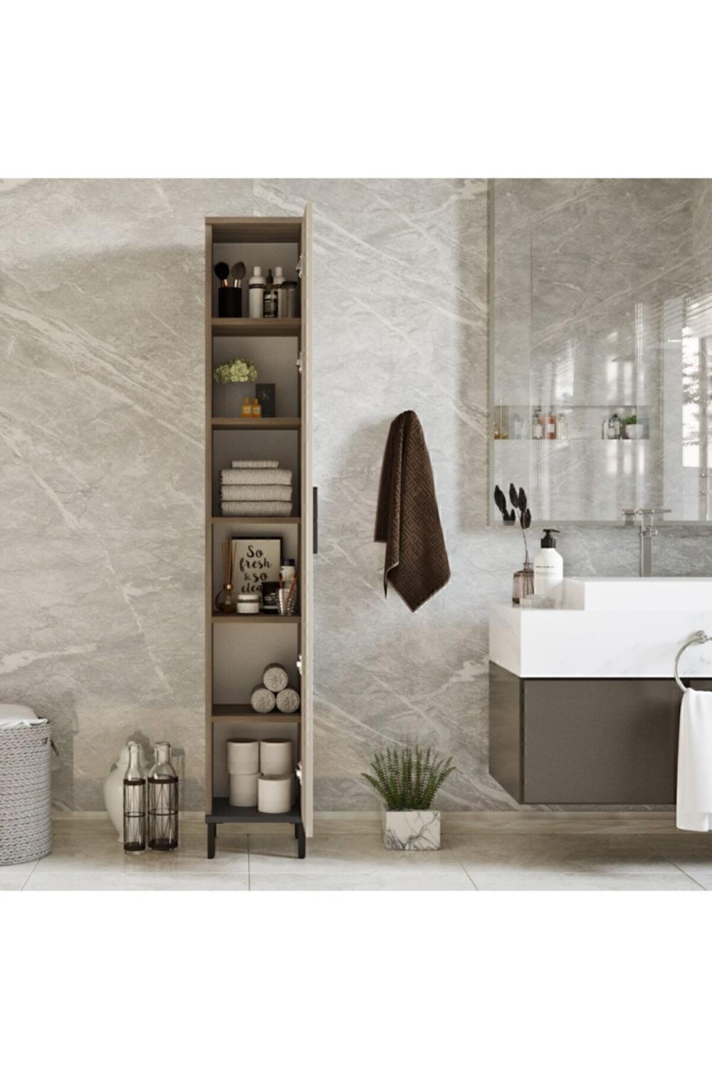Jada Multifonction Armoire Banyo,mutfak,ofis,kiler Métal Sur pieds JAD3-CV