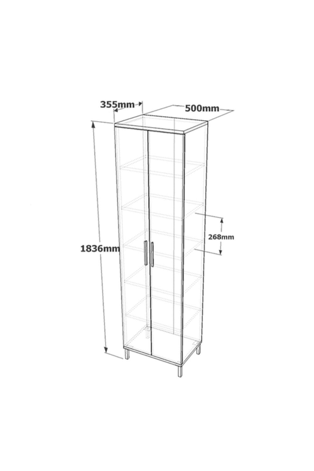 Jada Multifonction Armoire Banyo,mutfak,ofis,kiler Métal Sur pieds JAD4-CV