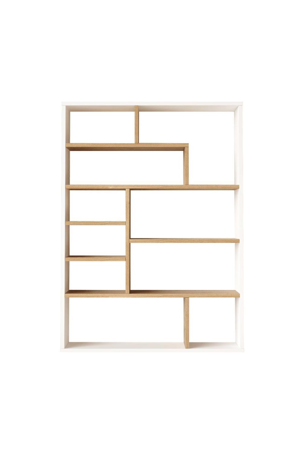 Keemon Bibliothèque 124cm Panier-Blanc KEE1-SW