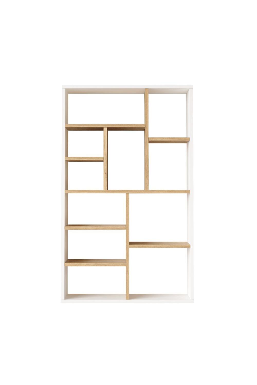 Korrion Bibliothèque 124cm Panier-Blanc KOR1-SW