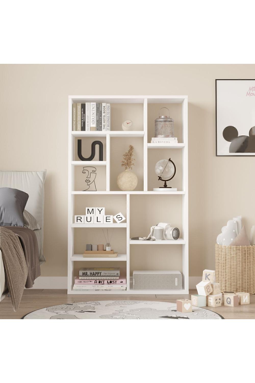 Korrion Bibliothèque 124cm Blanc KOR1-W